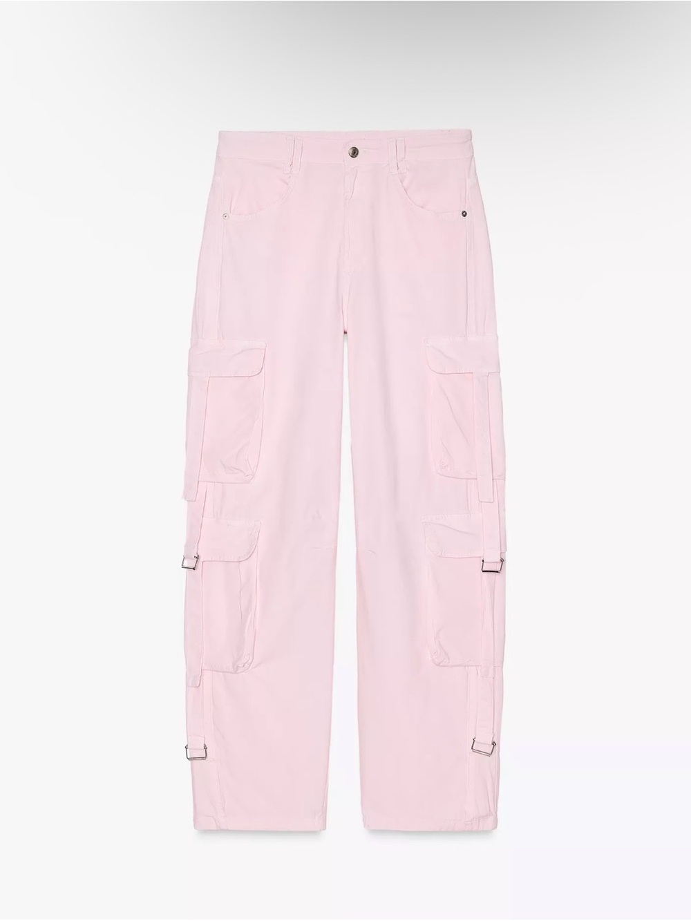 BNWT TRF CARGO PANTS
PINK Cargo Wide-Leg Jeans for Women SZ 4/27